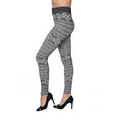 Women's Grey Geometric Leggings